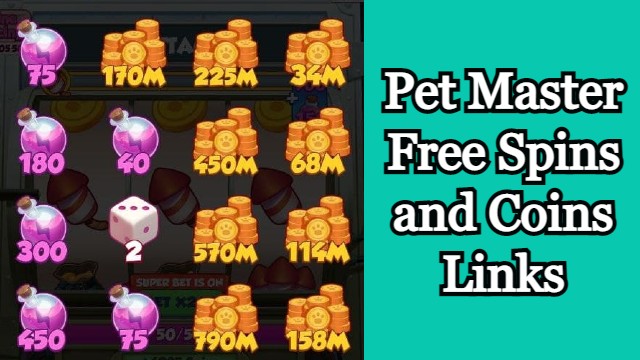 Pet Master Free Spins and Coins Links